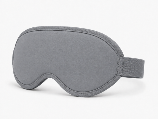 LUMA Eclipse Sleep Mask Slate Grey – detail close-up